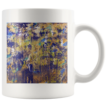 Load image into Gallery viewer, Mug "Blue & Gold Splash" Custom Printed Mug