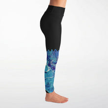 Load image into Gallery viewer, Leggings Solids "Blue Planet" Custom Printed Leggings