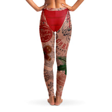 Load image into Gallery viewer, Holiday leggings, xmas leggings, naughty leggings, ugly xmas leggings