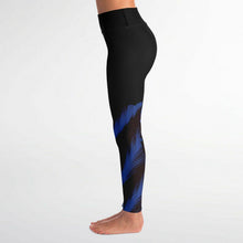 Load image into Gallery viewer, Leggings Solids "Black and Blue" Custom Printed Leggings