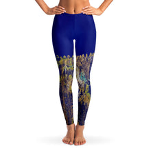 Load image into Gallery viewer, Leggings Half Solids "Asian InfluenceA" Custom Printed Leggings