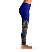 Load image into Gallery viewer, Leggings Half Solids "Asian InfluenceA" Custom Printed Leggings