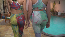Load and play video in Gallery viewer, Leggings &quot;Afternoon Delight Solid Fuchsia&quot; Custom Printed Leggings

