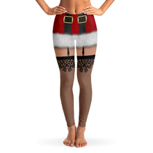 Load image into Gallery viewer, Holiday leggings, xmas leggings, naughty leggings, ugly xmas leggings