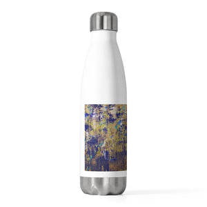 Bottle/Tumbler "Blue & Gold Splash" Custom Print - 20oz Insulated Bottle
